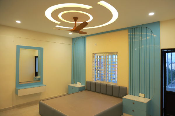 Living Room with Bookshelf