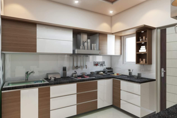 Living Room with Bookshelf